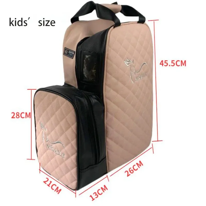 New Professional Equestrian Equipment Bag Horse Riding Boots Carry Bag Portable Durable PU Backpack with Helmet Compartment 6