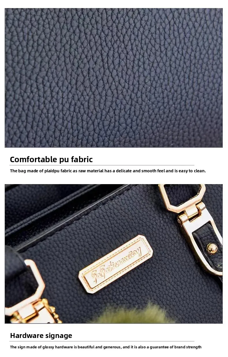 Women's Double Layer Portable One Shoulder Bag