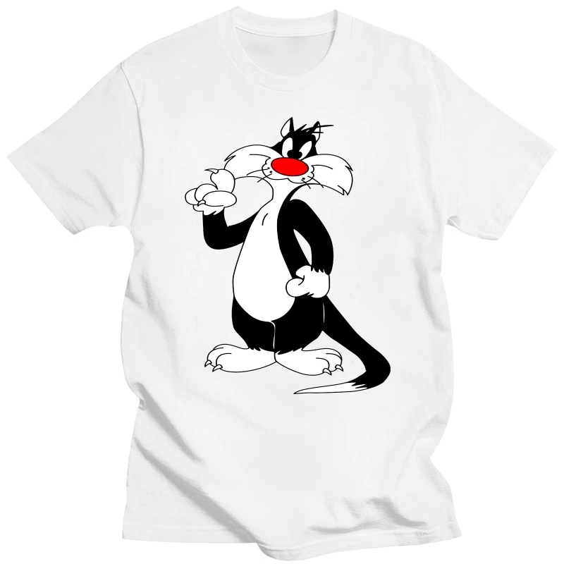 

Футболка с изображением кошки сильвестера