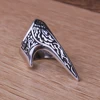 Vintage Carved Armor Rings for Men's Personality Charm Punk Hip Hop Fashion Biker Ring Stainless Steel Jewelry Gift Wholesale 2