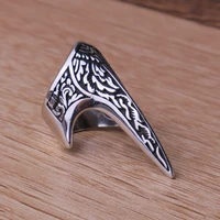 Vintage Carved Armor Rings for Men's Personality Charm Punk Hip Hop Fashion Biker Ring Stainless Steel Jewelry Gift Wholesale 2