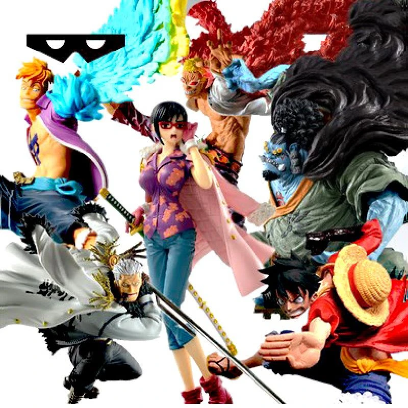 フィギュア漫画のキャラクター ワンピース 8 16cm ルフィ Jinbis Marco スモーカー ハイ ピンク フラミンゴ Pvc 装飾玩具 Null Aliexpress