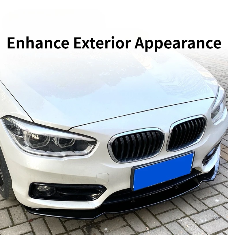 BMW 1 시리즈 F20 F21 116i 118i 120i 2015-2019 프론트 범퍼 립 스포일러 스플리터 턱 가드 프로텍터 튜닝 바디 키트 장식