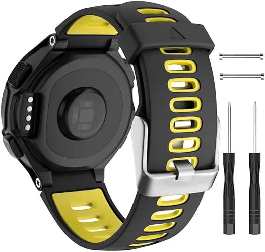 Premium Silicone Watch Band with Metal Buckle for Activity Trackers and Sports Watches