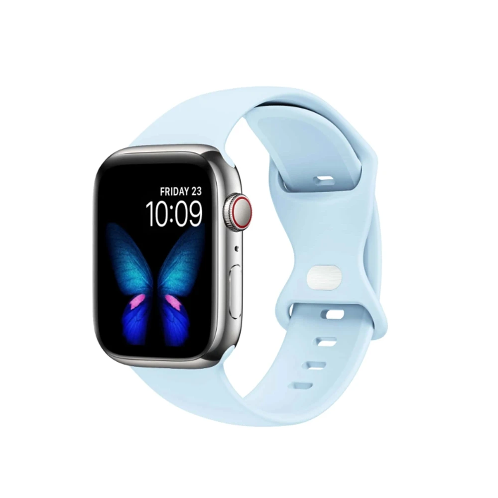 Silikonarmband für Apple Watch Correa Armband 44 mm 45 mm 41 mm 40 mm 49 mm 42 mm 38 mm 45 44 mm für iWatch Band Serie 11 10 9 8 7 6 – Detail 10