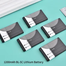 1pc 1200mAh BL-5C Lithium Battery For Nokia Mobile Phone Battery Card Speaker