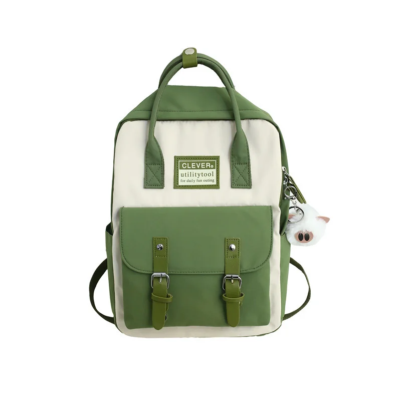

Waterproof Girls Women Nylon Backpack Candy Color School Bags for Teenagers Patchwork Backpacks Female Rucksack Mochila