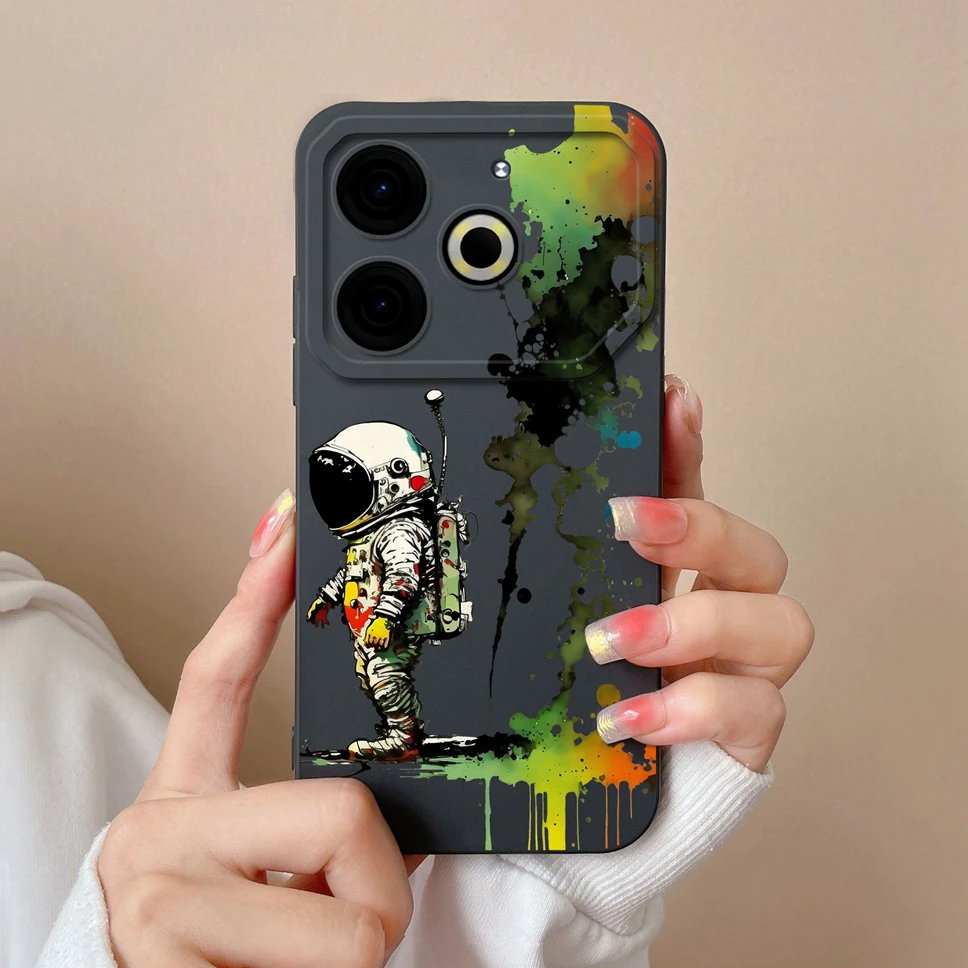 Cute Creative Pattern Shockproof Silicone Phone Case - Soft Protective Back Cover