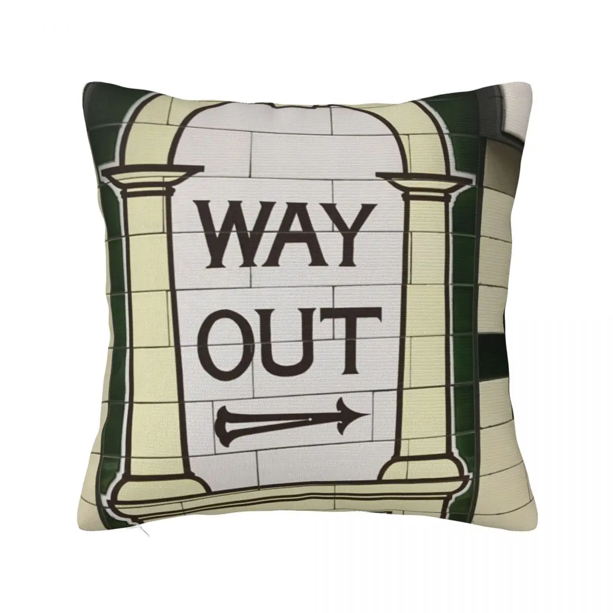Way Out Sign (London Underground) Cuscino Da Tiro Decorazione Autunnale Cuscini Natalizi Copricuscino Autunnale