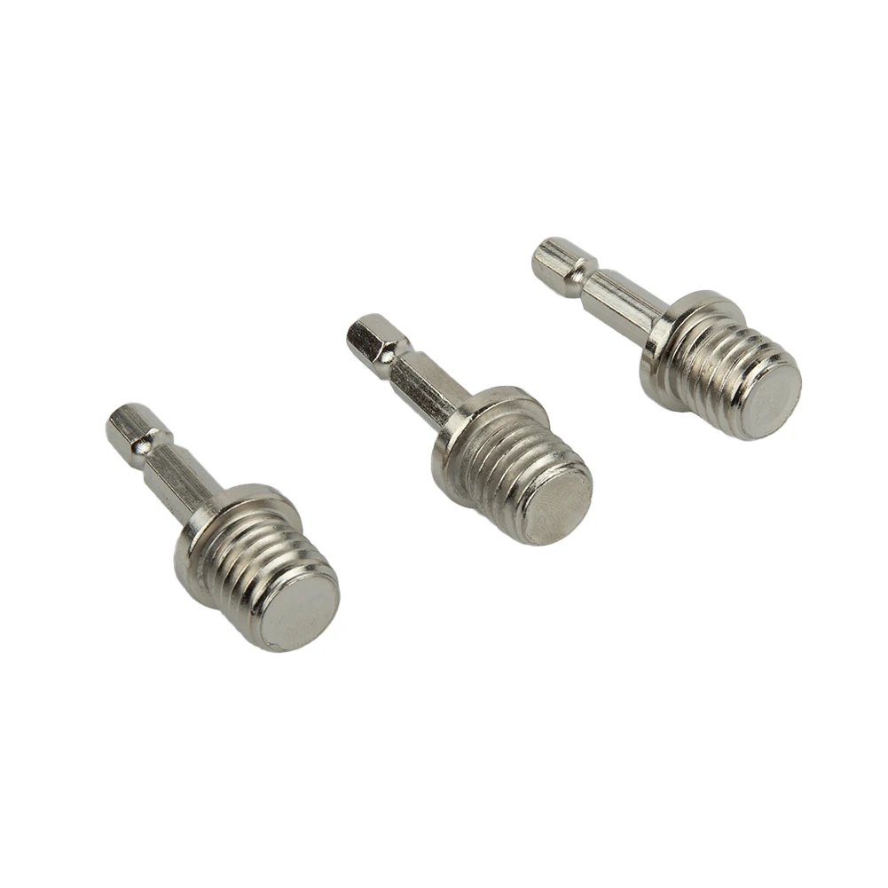 

3pcs Connecting Rod Sanding Pad Screwdriver Silver 6mm/1/4\\\\\\\" Metal Polishing Disc Connecting Rod Power Tool Durable
