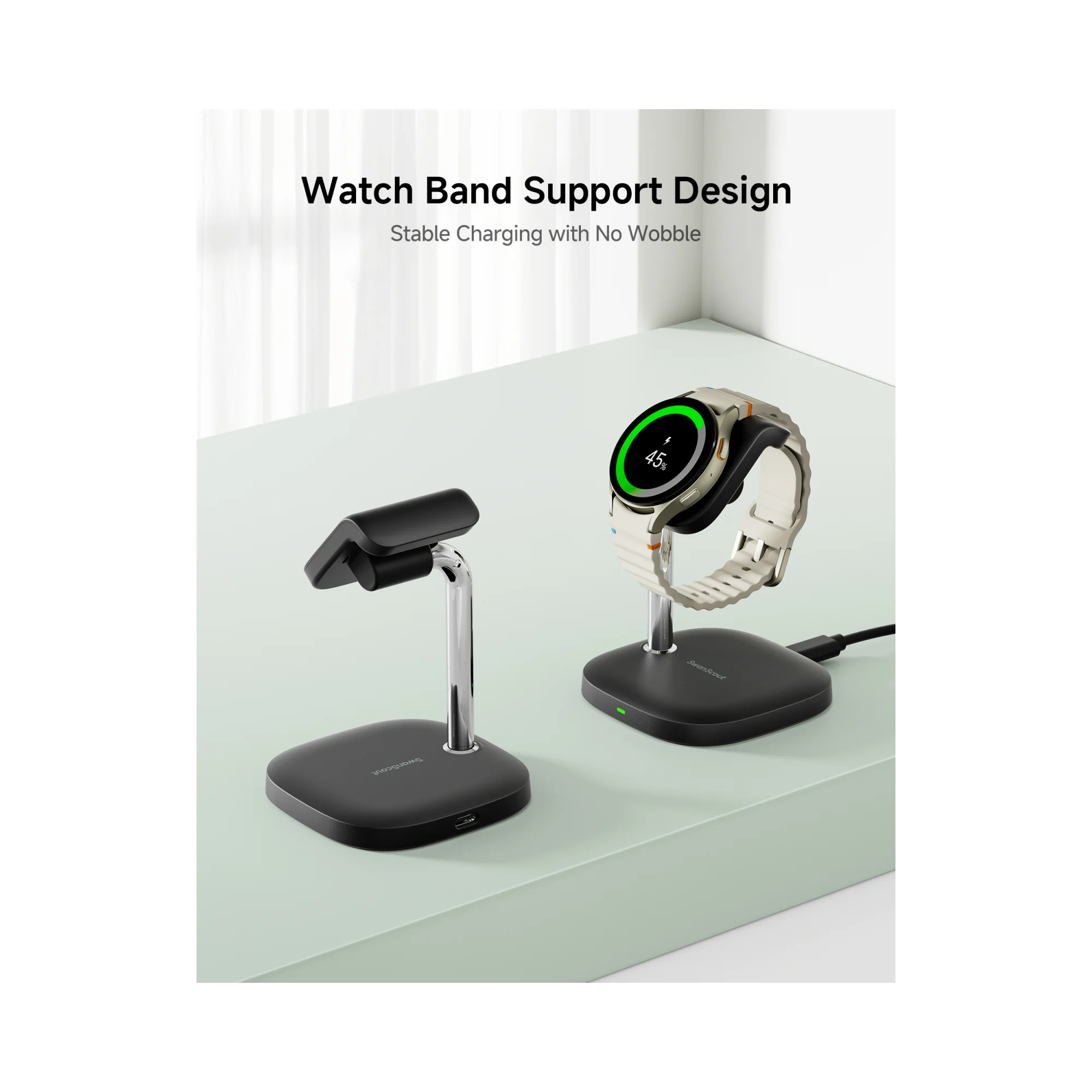 Fast Charging Stand for Galaxy Watches - SwanScout 505S