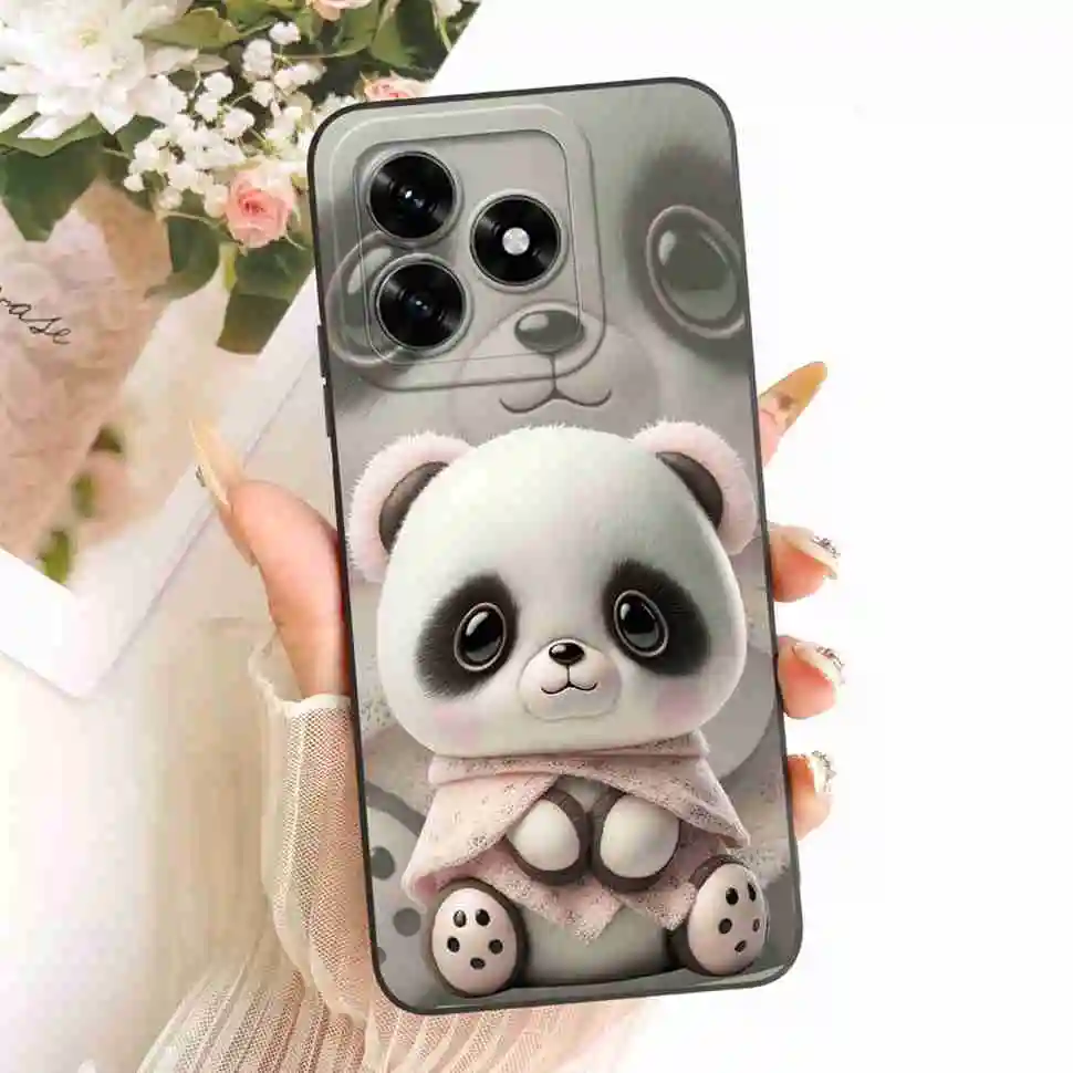 Lovely Sweet Rabbit Panda Soft Silicone Phone Case - Shockproof Bumper Cover