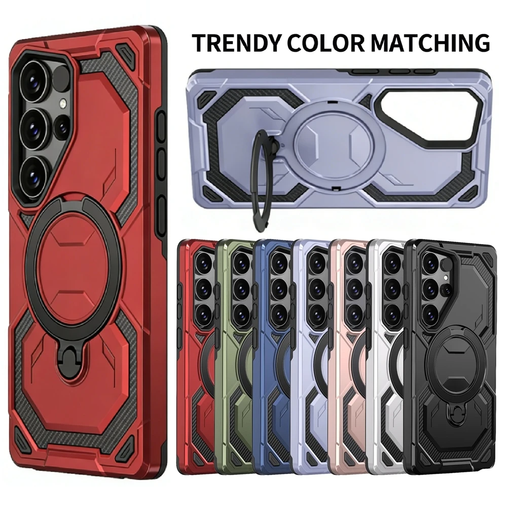 Magnetic Sagsafe Armor Case with Wireless Charging Capability