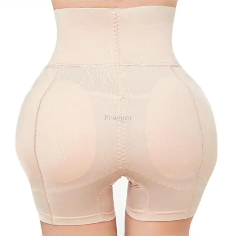Women Shaper Butt Lifter Booty Underwear Padded Removable Inserts High Waist Control Panties Big Large Waist S-4XL