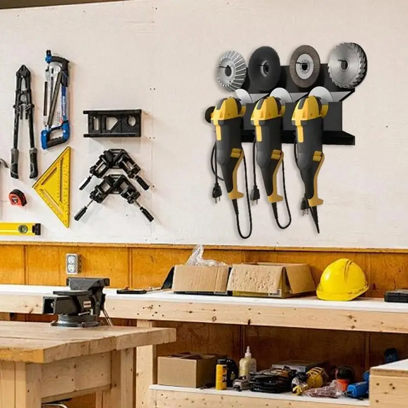 Angle Grinder Wall Storage Mount Wall Mount Angle Grinder Holder Strong Load Carrying Capacity Storage Tool For Home Garage Back