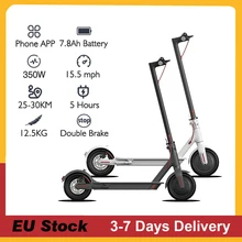 [EU Stock] 8.5 Inch Adult EScooter Foldable Powerful 350W Electric Scooter IP65 Load 120KG Portable E scooter Max Range 30KM