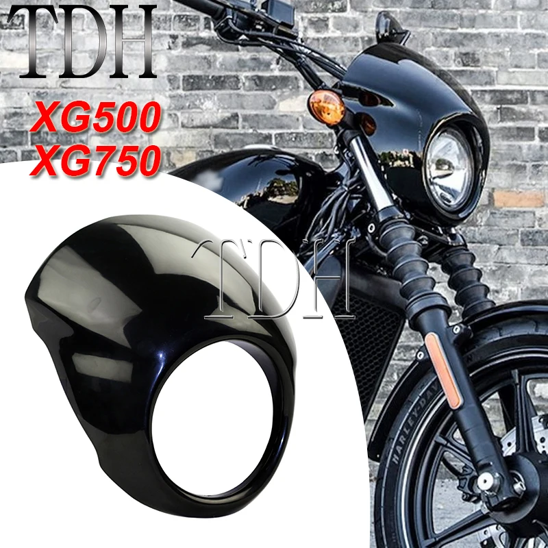 

Обтекатель для передней фары мотоцикла, черного цвета, для Harley XG500 XG750 Street750 Street500 2014 2015 2016