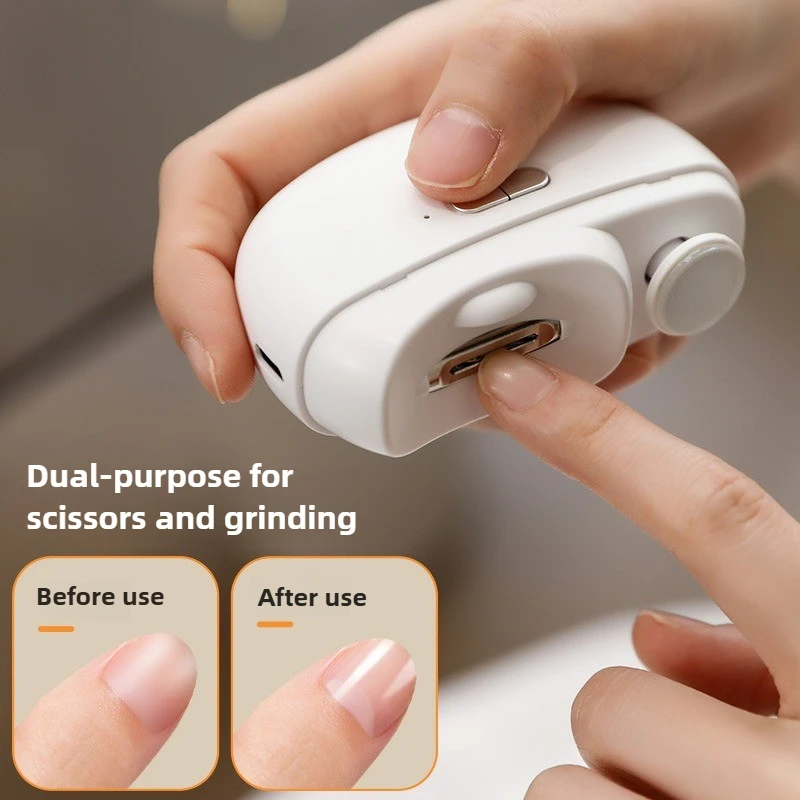 Coupe-ongles électrique Rechargeable - Anti-pincement, Collecte Automatique - Couleur Pourpre - Neuf