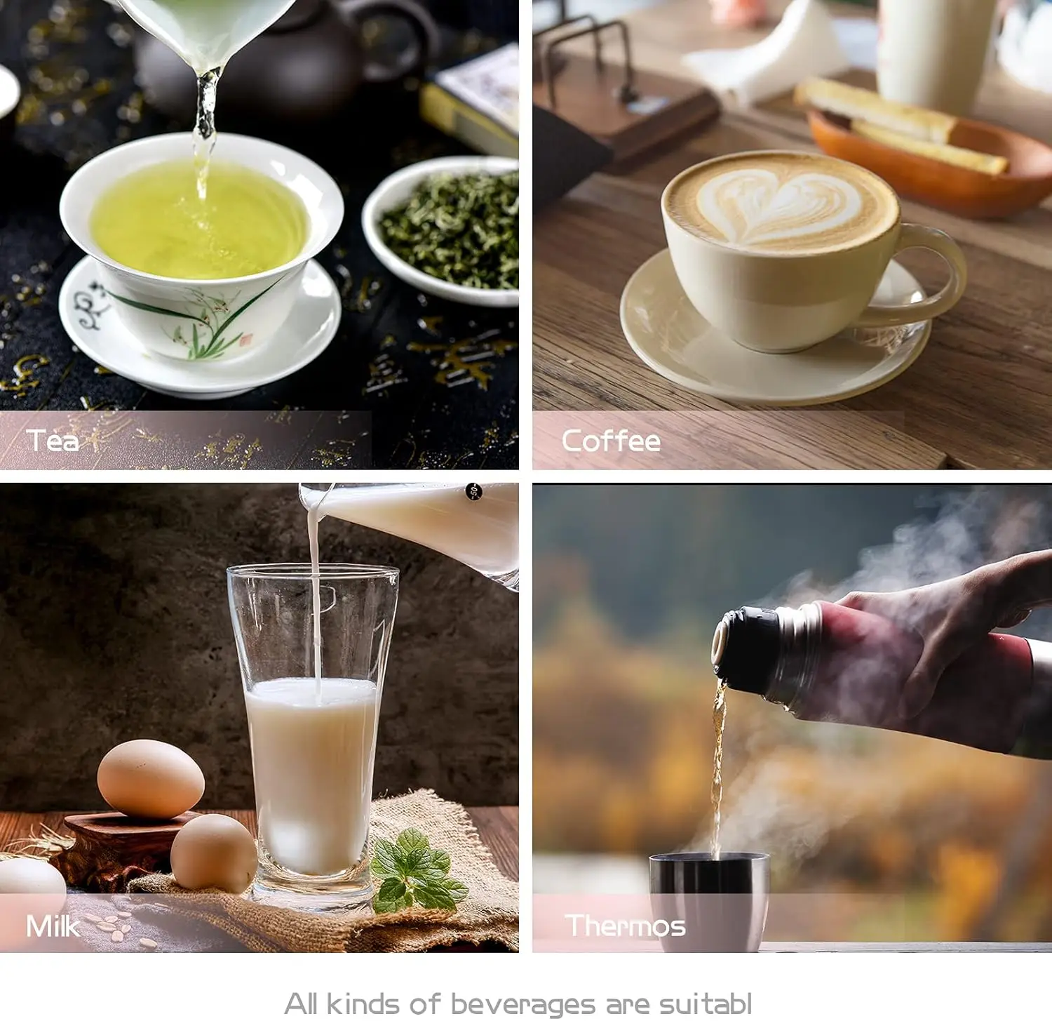 Coffee Warming Mug, Coffee Warmer for Desk Use Beverage Cup Candle Wax Heater Plate Touch Control Cups Mug Hot Thermostat Heati