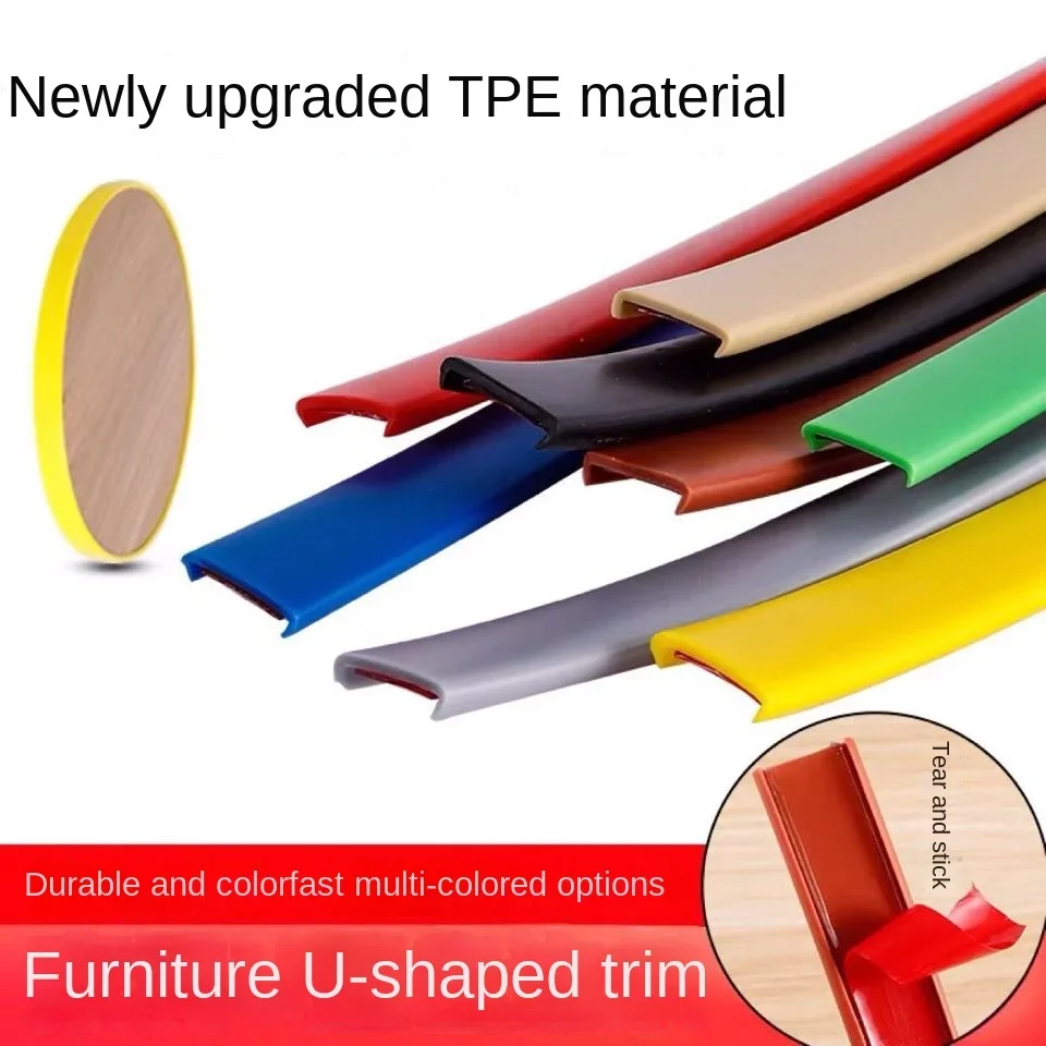 10m Adhesive U-molding Edge Banding 9MM-36MM