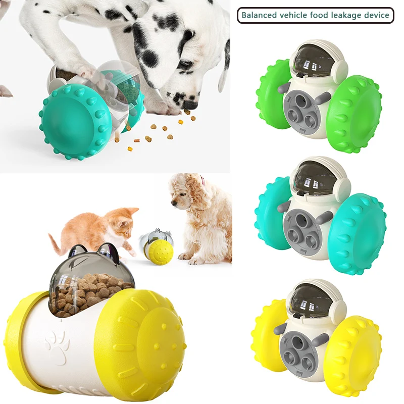 Treat Interactive Dog Toys,Tumbler Robot Dog Treat Puzzle Toys & Treat  Dispensing Dog Toys,Puppy Slow Feeder Toys for Small and Medium Dogs 