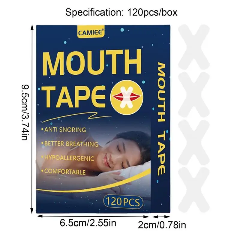 120pcs/box Mouth Tape Sleep Strips For Anti-snoring Mouth Breathing Tape To  Improve Sleep Mouth Stickers For Snoring Lip Patches - AliExpress