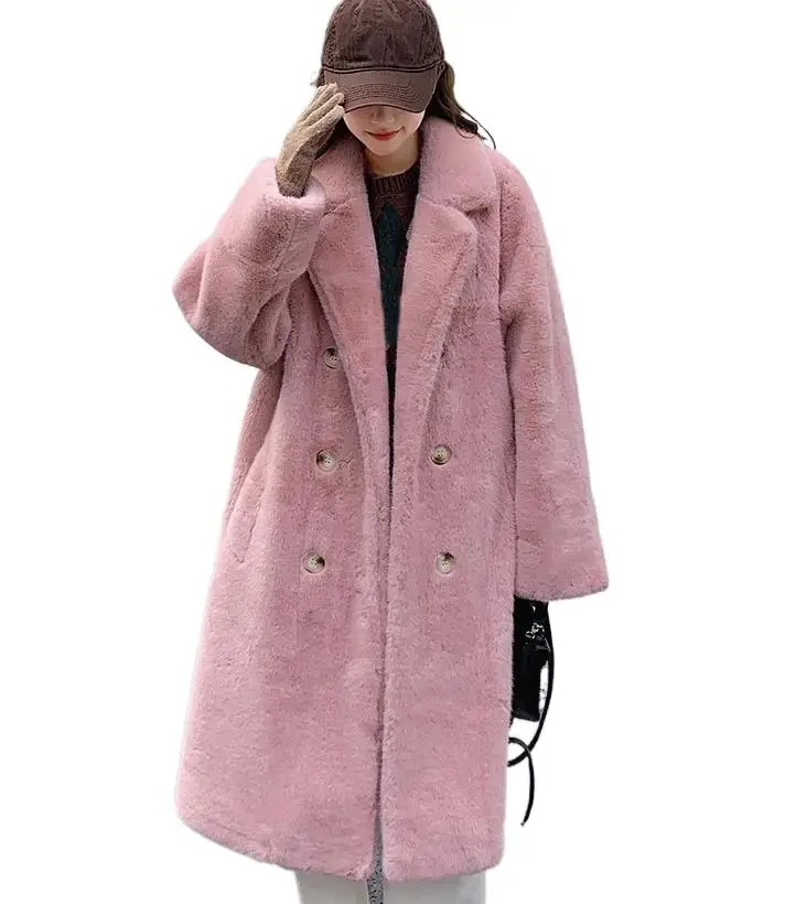 

Women's Clothing Thickened Long Section Faux Fur Coat Winter New