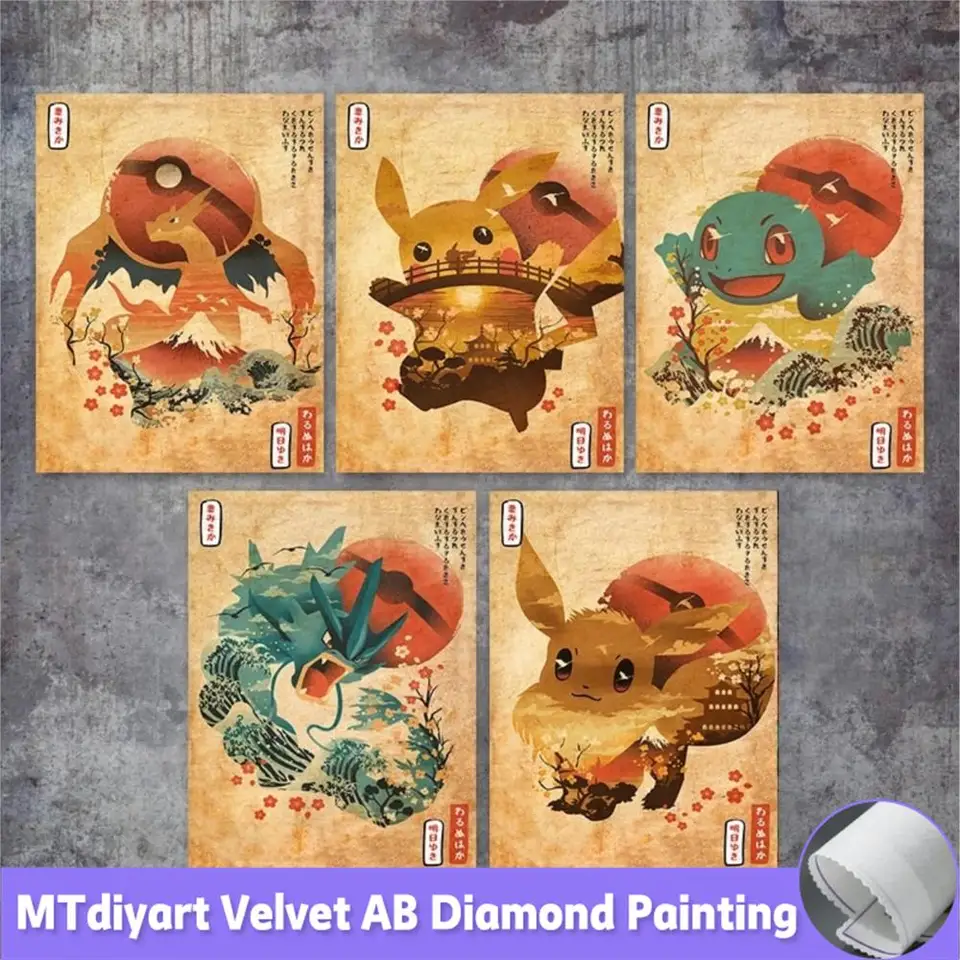 Pokemon Diamond Painting Pokeball Full Character AB 5D Cartoon Full Drill  Mosaic Embroidery Art Kit Rhinestones DIY Home Decor - AliExpress