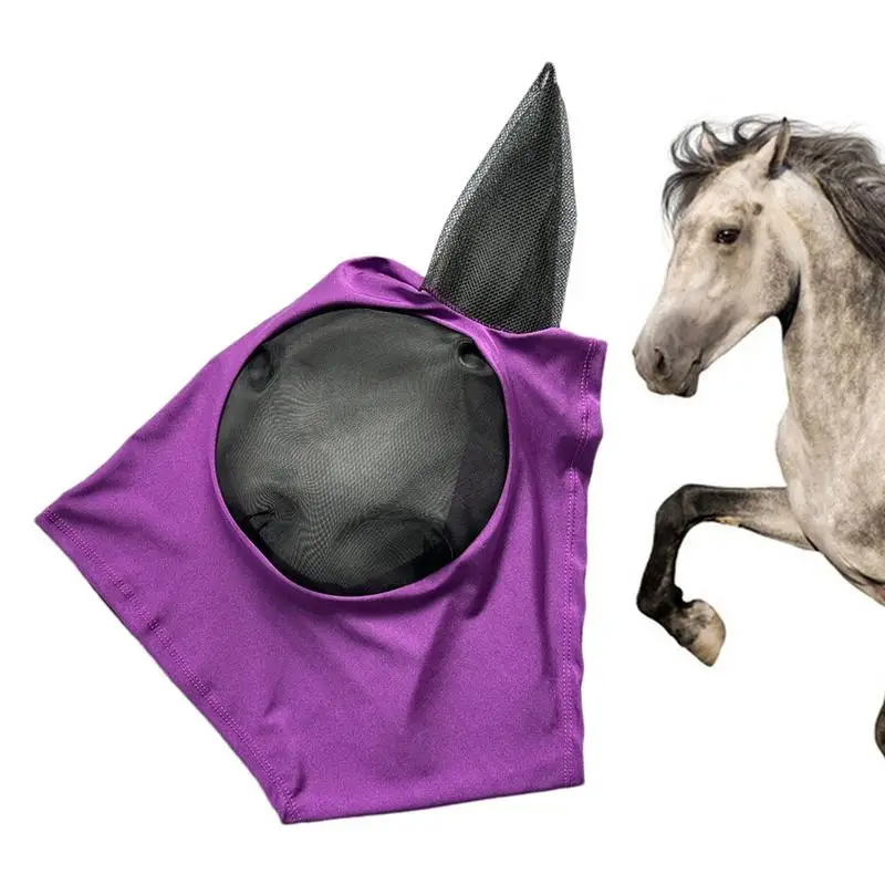 

УФ чехол для лошадей, эластичная сетчатая накидка с ушками, многофункциональная машинная стирка, товары для конного спорта