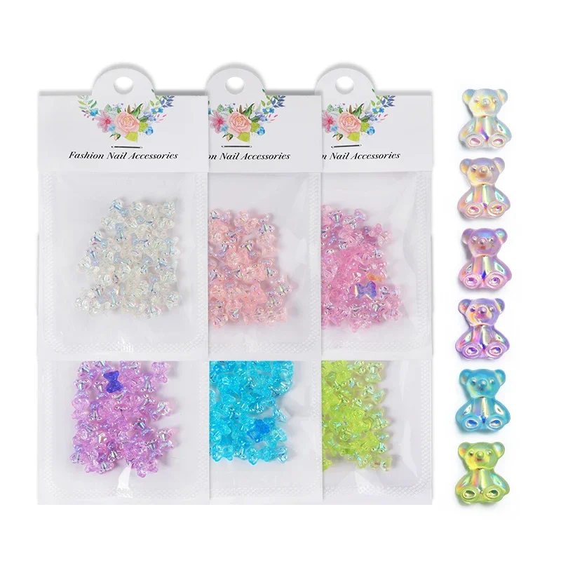 

6 пакетов * 30 шт., акриловые подвески для ногтей