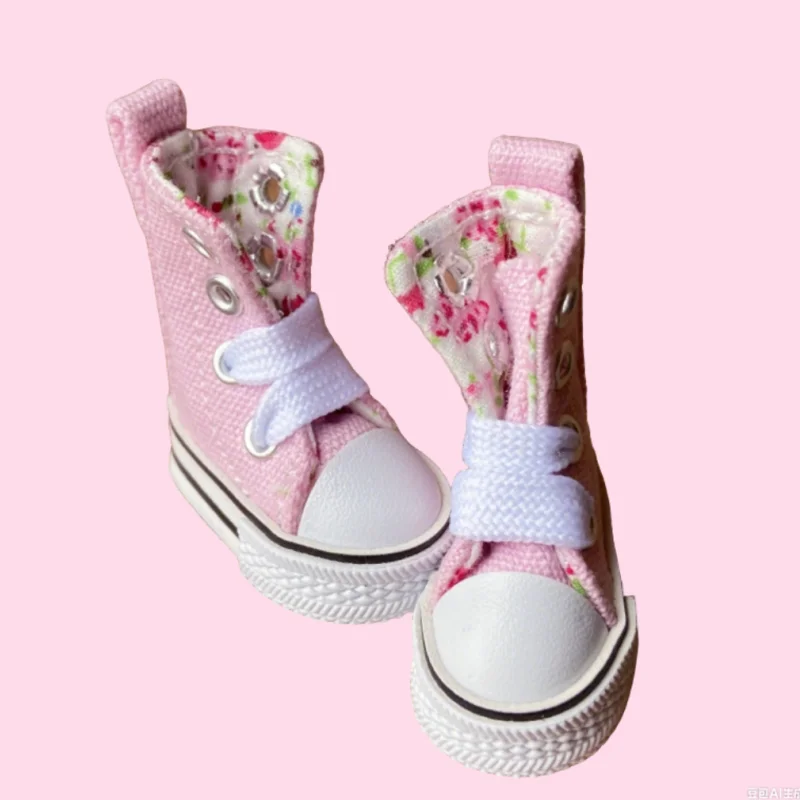 3.6cm Doll Boots for Blythe Toys 1/8 Canvas Doll Shoes for BJD Puppet Sneakers Doll Accessories