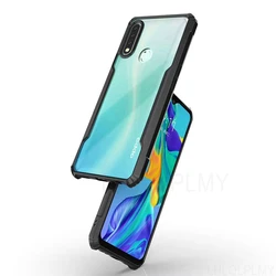 Durable Acrylic Shockproof Silicone Soft Phone Case Cover - OPPO A15 (Black)