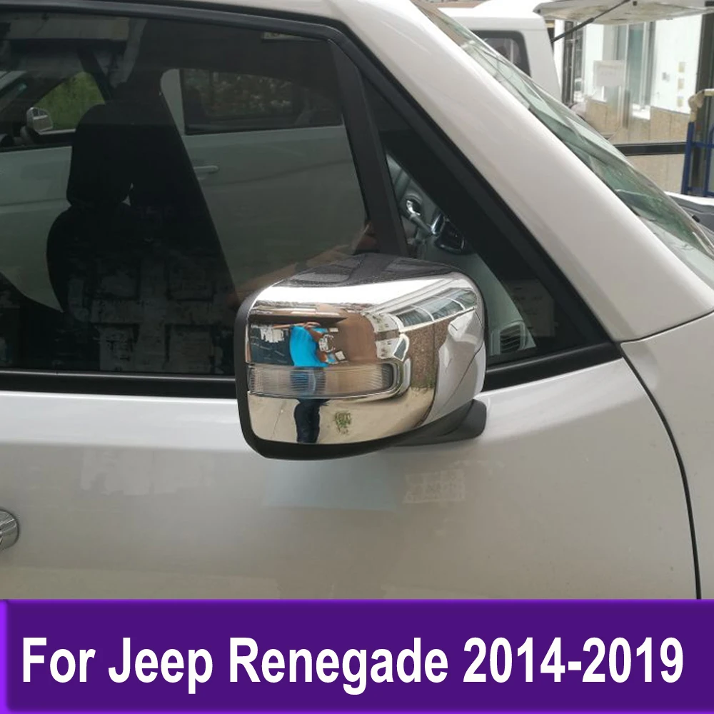Side Door Mirror Cover Trim For Jeep Renegade 2014 2015 2016 2017 2018