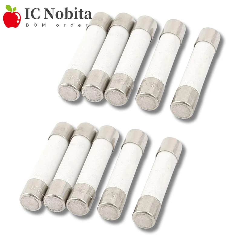 10PCS Ein Verkauf 6*30mm Flinke Rohr Sicherungen 250V 0,5 A 1A 2A 3A 4A 5A 6A 8A 10A 15A 20A 25A 30A AMP Sicherung Keramik Schmelzbaren 6x30