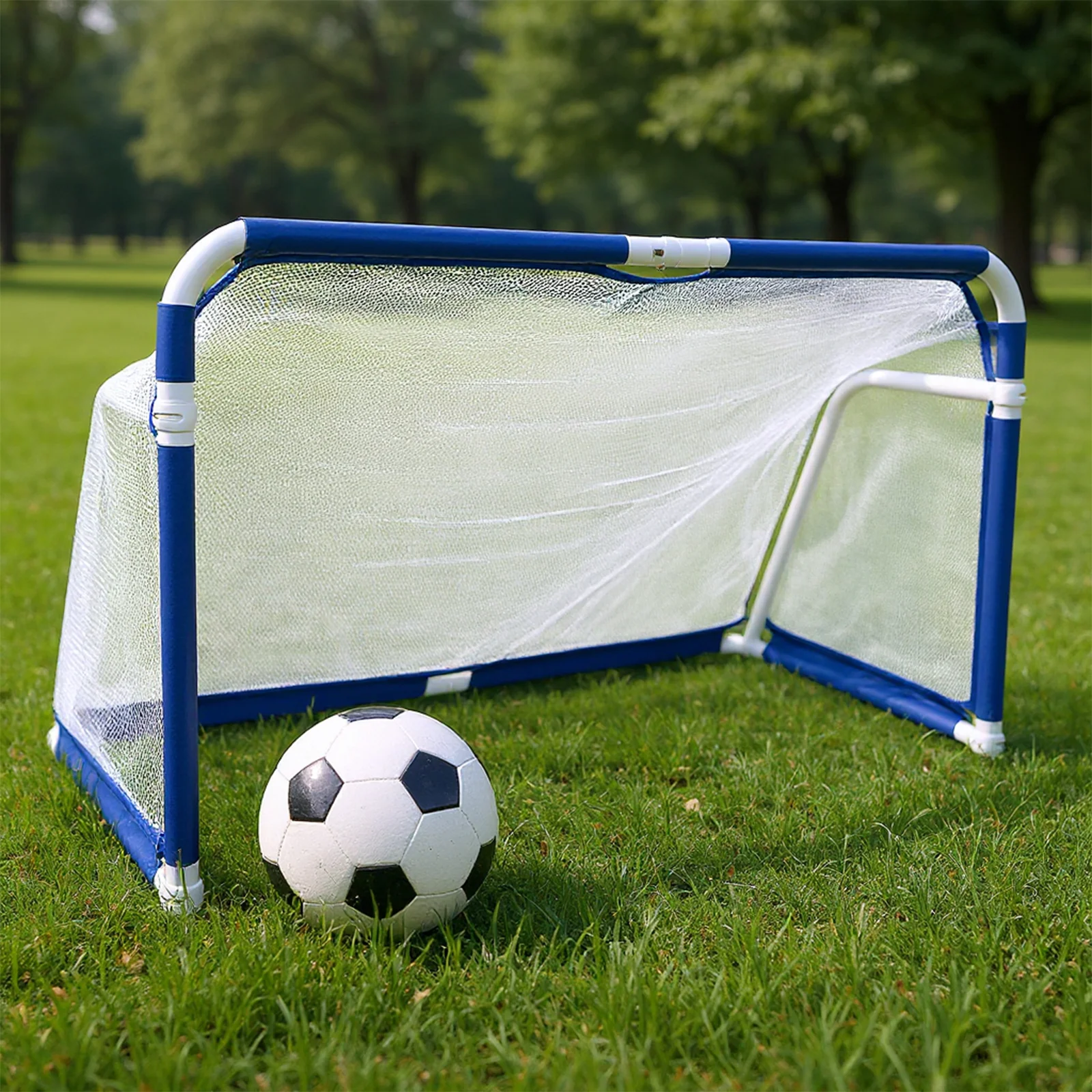 Soccer Goal Portable Folding Soccer Net Foldable Aluminum Football Goal for Outdoor Backyard Indoor Ball Training Equipment