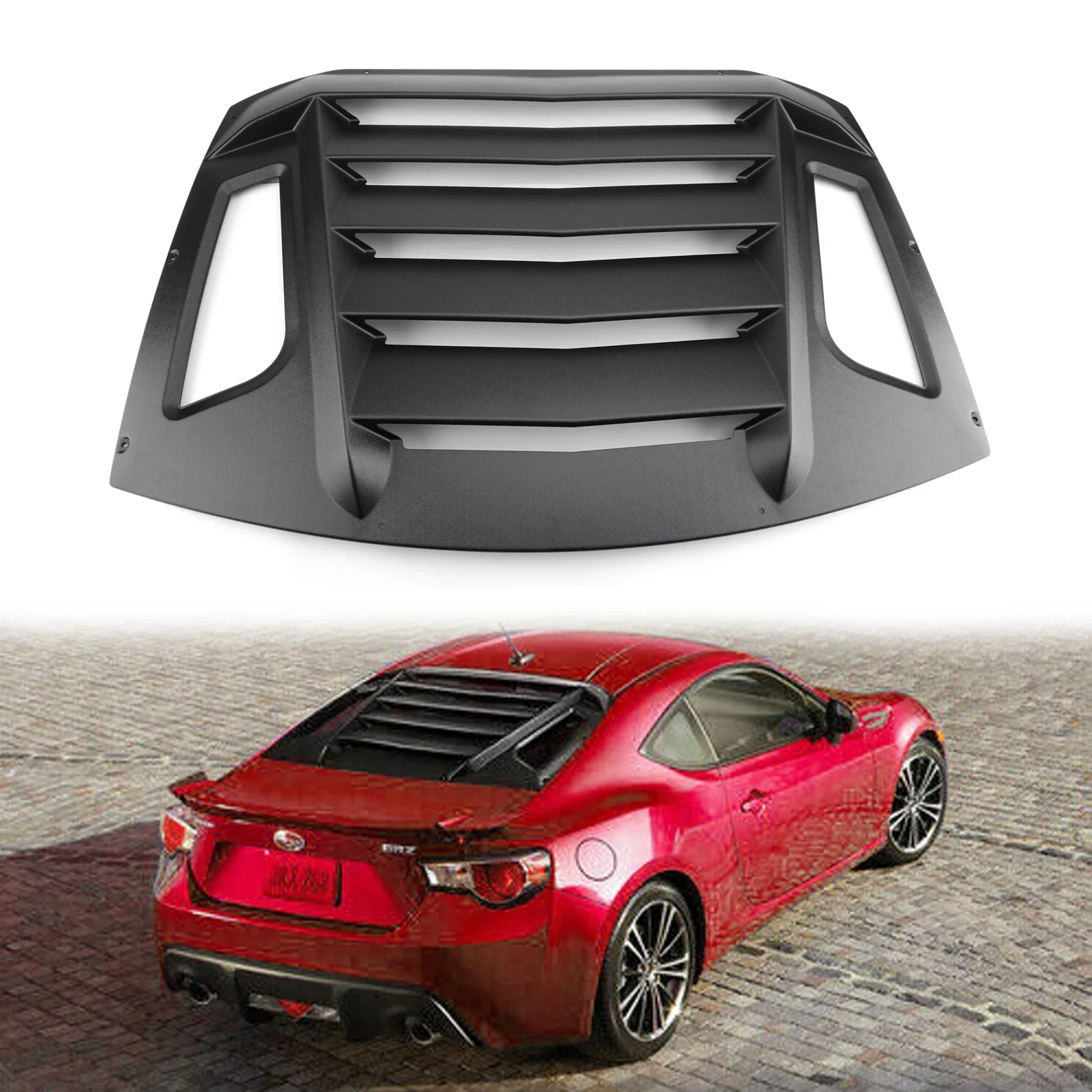 Areyourshop Rear Window Louver Sun Shade Cover For Subaru BRZ/Scion FR-S For  GT86 2013-2018 custom 1set led rear fog lamp assembly for 2013 up subaru brz toyota gt86 scion fr s tail rear lamp brake reverse light