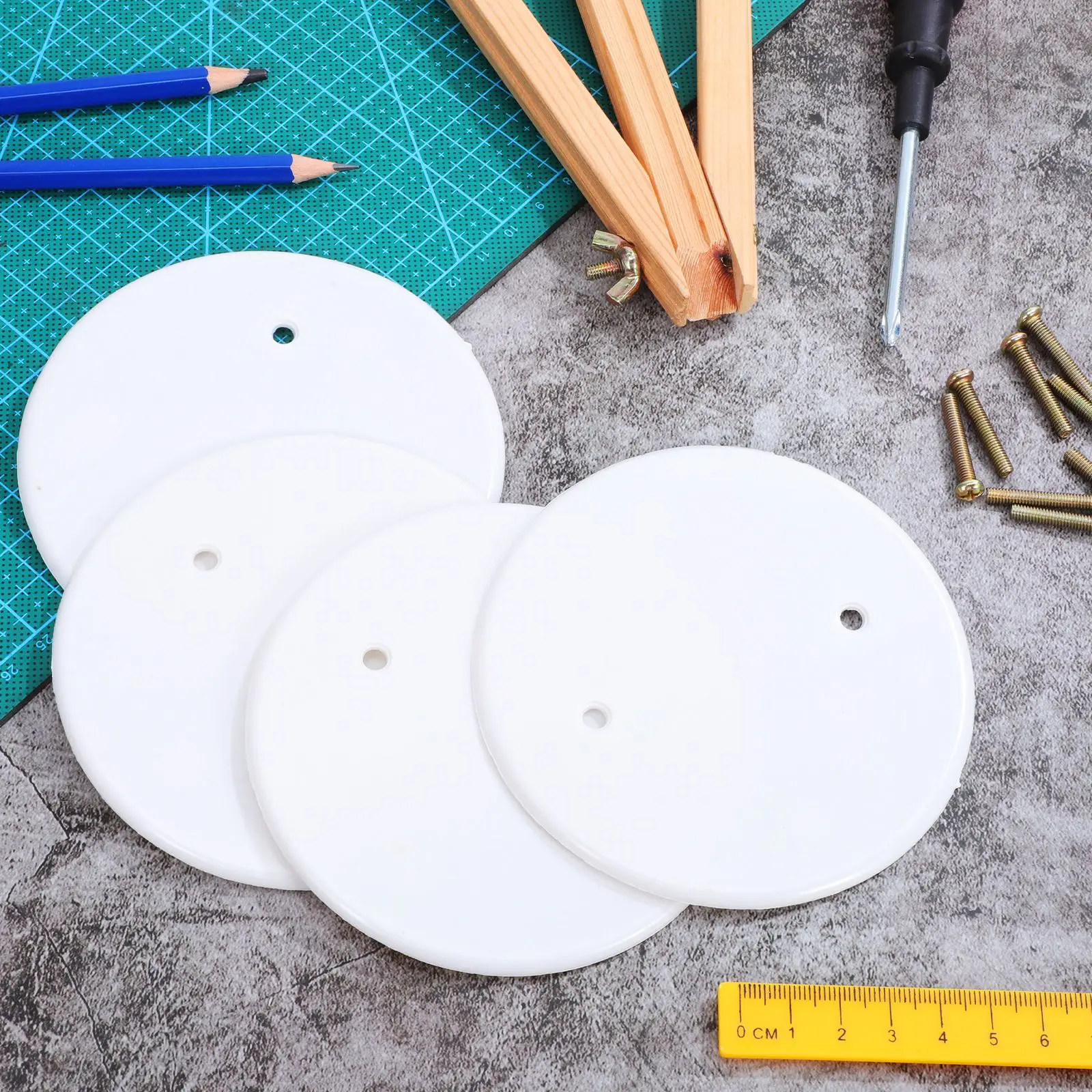 Round Electrical Cover Plate Ceiling Hole Covers For Lights White Blank Outlet Blank Up Zhihuicx I.76811826
