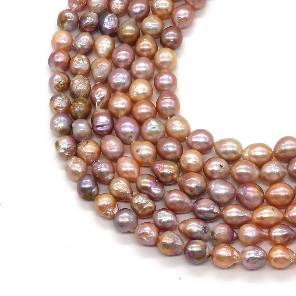 100% High Quality Purple Edison Beads Natural Freshwater Pearl 10-11mmDIY Fashion Making Earrings Bracelet Necklace Jewelry