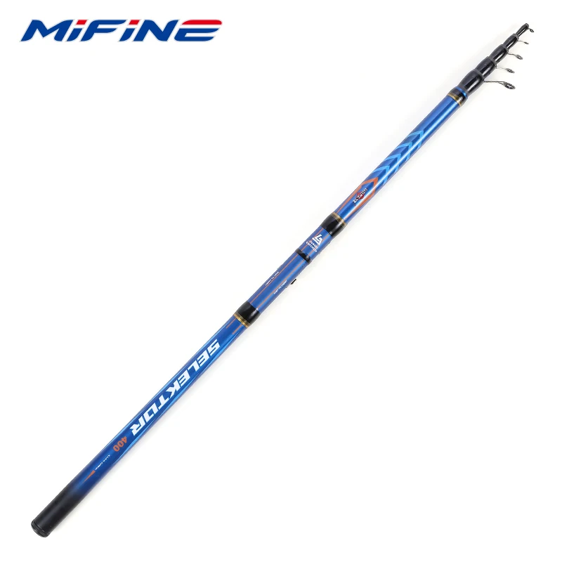 MIFINE-텔레스코픽 낚싯대, Selektor Bolo, 여행용 로드, 캐스팅 W 10-25G, 4m, 4.5m, 5m, 5.5m, 6m, MF Midum 하드 스피닝 로드 