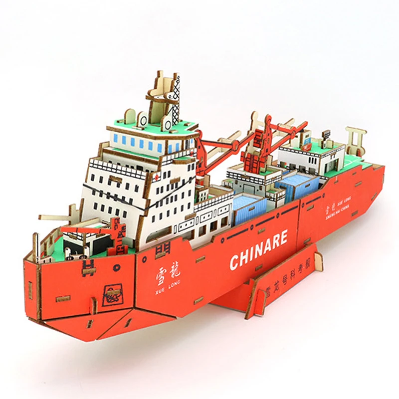 HVELONG 3D Wooden Puzzle Gifts For Adults Boat Ship Model Cruise Jigsaw Children Kids Toys Car Building Kits Home Decoration 3