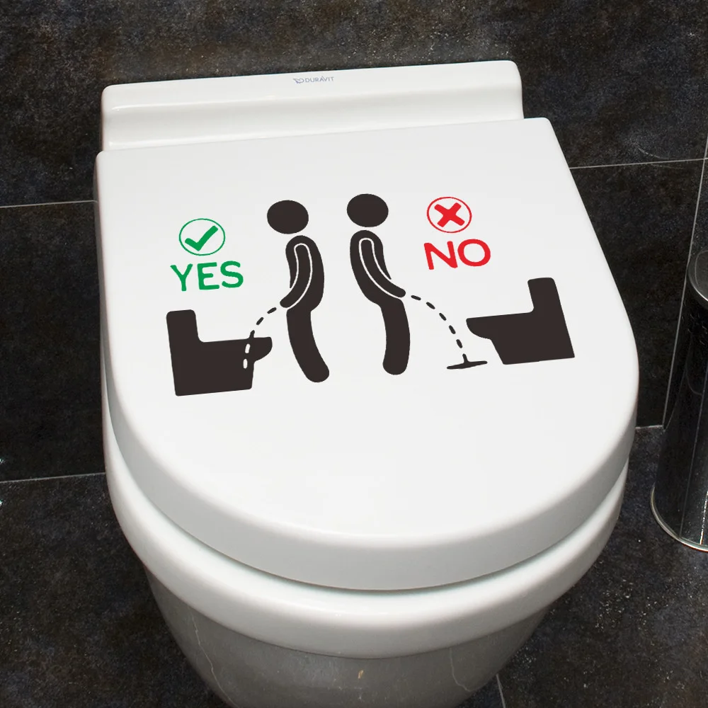 Toilet Wall Stickers Toilet Stickers Toilet Decorative Sticker Removable Toilet Decoration Self Adhesive Wall Stickers 3d Stickers Bathroom