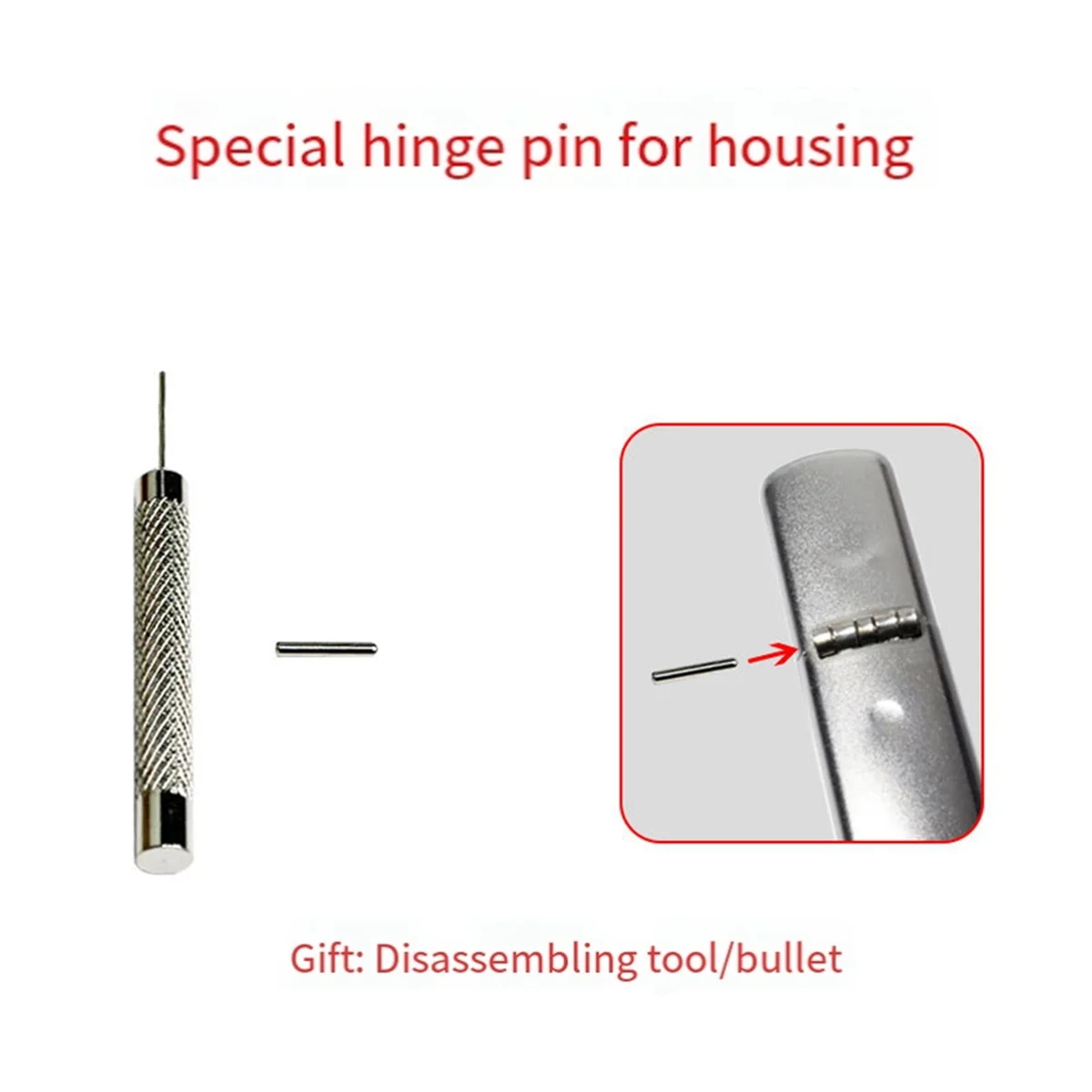 Suitable for Zippo 8MM (2005-) Lighter Shell Hinge Pin Punch Latch Connection Pin