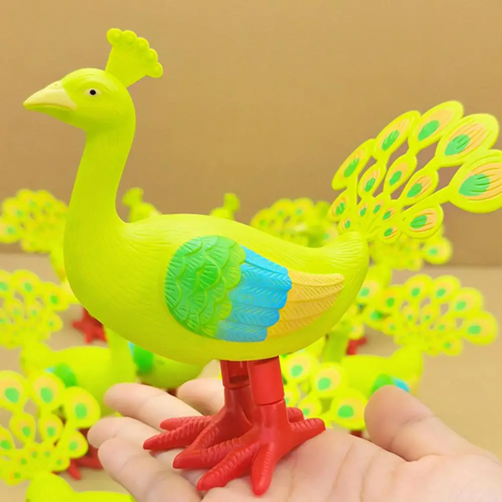 

Lovely Animal Clockwork Toy Educational Toy Children Peacock Toy Cute Kindergarten Jumping Peacock Clockwork Toy Interactive