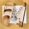Large Men Boken Shoes and Slippers Unisex Matte Casual Leather Double Breasted Trendy Boken Sandals  Lightweight and Fashionable 3