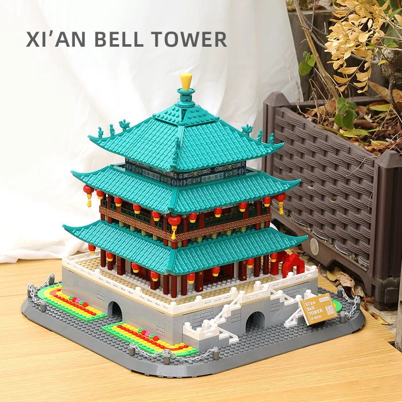 WG6228 Chinese Ancient Architecture Model Building Blocks Shaanxi