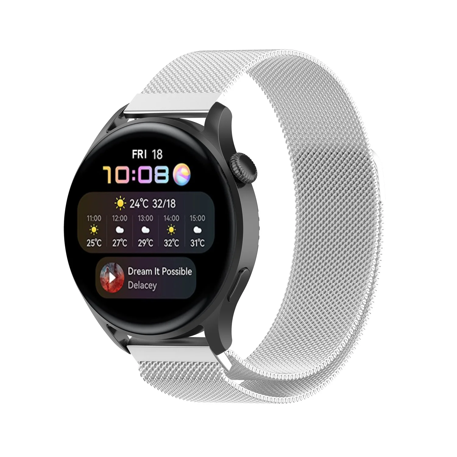 Elegant Milanese Loop Magnetic Bracelet Strap - 22mm Watch Band