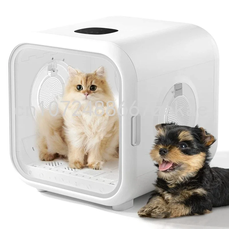 

50L Automatic Pet Dryer for Cats Small Dogs Ultra Quiet Dog Hair Dryer with Smart Temperature Control and 360 Drying