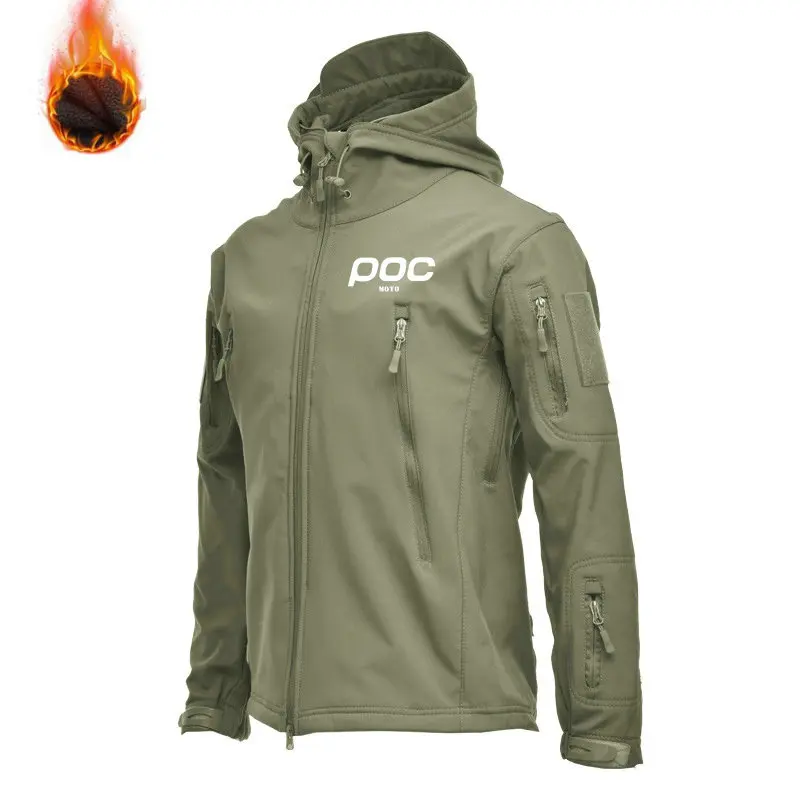 Waterproof Thermal Cycling Jacket Windbreaker Ski Coat Hiking Rain Camping Fishing Tactical Clothing Men&Women S-3XL MOTO POC