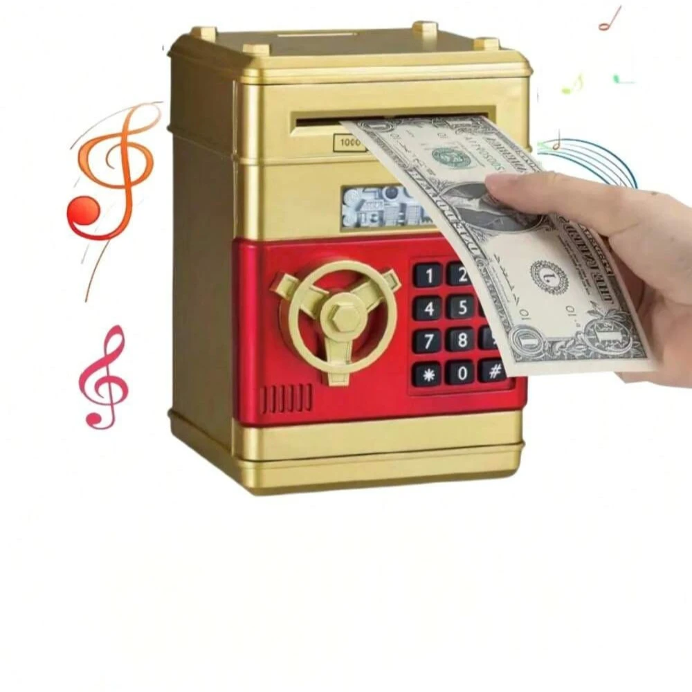 Tirelire électronique créative, tirelire distributeur automatique de billets avec verrouillage par mot de passe, boîte à pièces (idée cadeau originale)_voghion.com