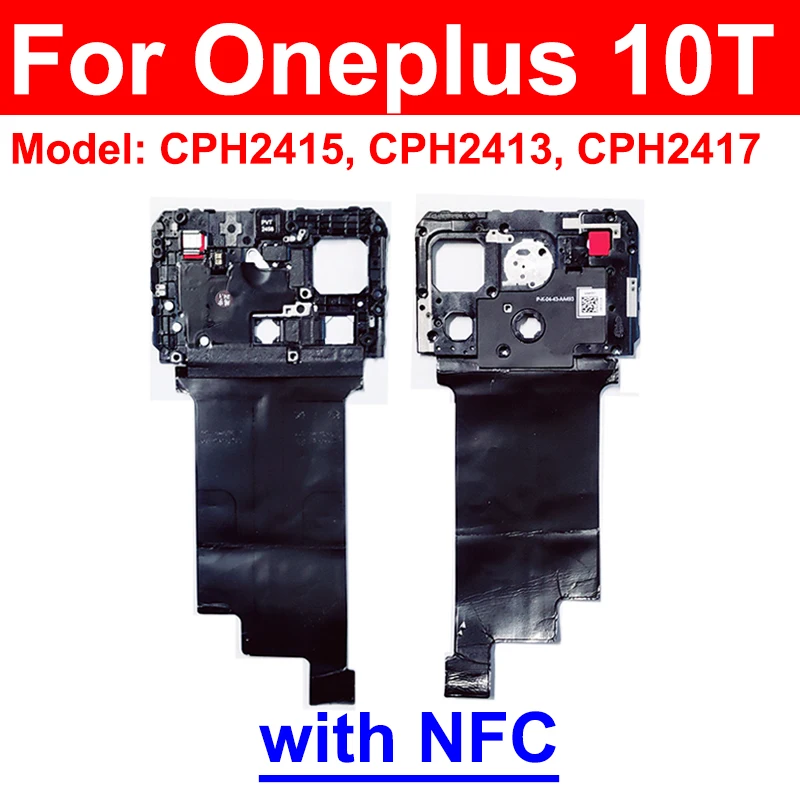 Oneplus OnePlus 1+9RT 10 Pro 10T 5G 안테나 마더보드 프레임 홀더(NFC 손전등 플렉스 부품 포함)용 메인보드 커버